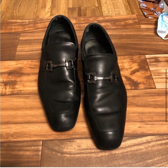 Salvatore Ferragamo Black Leather Loafers main image 7